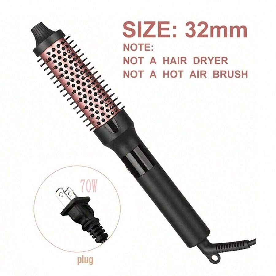 双 PTC 陶瓷卷发器，32 毫米/1.25 英寸，快速均匀加热，2 种加热设置，无热风功能。如需更大尺寸，请查看 38 毫米/1.5 英寸的其他列表。 - 美規A型插(110-127V) - 查看 1