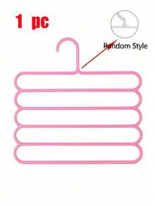 1/3/5/10pcs Multi-Functional 5-Tier Pants Rack, Non-Slip Multi-Layer Clothing Storage Hook, Scarf Organizer Hanger, Trousers Holder