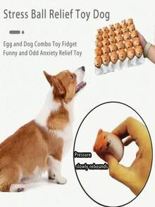 柯基蛋形卡通狗毛绒玩具 - 塑料动物模型，多种尺寸，无需电池 - 收集独特的柯基蛋形迷你玩偶，适合玩耍和装饰 - 彩色 - 查看 4