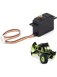 EstiloKeenso Piezas de Actualización de Servo de Coche RC, Accesorio de Repuesto de Servo de Engranaje de Plástico Duradero, Diseño Optimizado para Mejor Rendimiento, Apto para 12428/12427 1/12 RC Car, Montaje Fácil, Resistente y Duradero, Ideal para Competidores RC, Coleccionistas y Usuarios Diarios de Modelos RCVersión mejorada - 1 - Ver 11