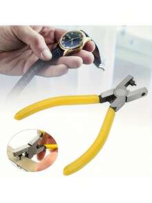 1. Dụng cụ đục lỗ da đa năng với tay cầm chống trượt bằng hợp kim, thích hợp để đục lỗ nhỏ trên thắt lưng, dây đeo, dây đồng hồ, cổ áo và các vật dụng khác, phụ kiện may vá. - Màu vàng - Xem 9