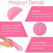 硅胶烘焙垫，圆形烘焙垫，不粘擀面垫，适用于蛋糕、糕点、饼干、马卡龙、面包等。 - 青檸色 - 查看 3