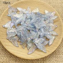 Acrylic Solid Color Iridescent Transparent Bow Bead DIY Handmade Hair Accessories, Earrings, Necklace Craft Supplies - Multicolor - View 12