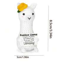 1pc Alpaca Themed Gift, Suitable For Men And Women, Inspirational Gift For Birthday, Valentine's Day, Children, Teachers, Retirement, Desktop Decor - Multicolor - View 2