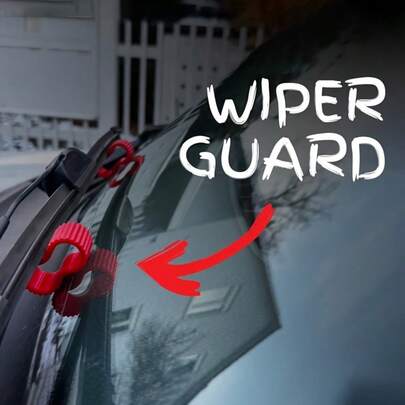 2pcs 3D Printed Windshield Wiper Blade Covers, Winter Frost & Snow Protector Sleeves, Universal Fit Auto Accessories, Easy Installation, High Quality Protection, Vehicle Maintenance