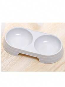 1pc Pet Bowl With Food & Water Compartments, Dual Cat Bowls For Food And Water, Pet Feeding & Drinking Bowls - 100ml - View 9