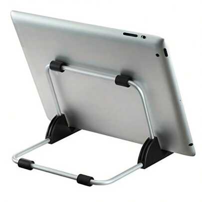 Foldable Aluminum Alloy Tablet Stand - Supports Multi-Angle Adjustment, Suitable For Laptops And Tablets, Lightweight And Durable, Portable Design, Meets Daily Comfortable Usage Needs, Adjustable Viewing Angle, Minimalist Design, Aluminum Alloy Stand