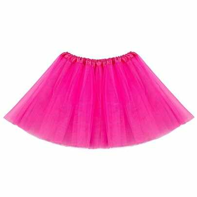 1 st tyllkjol med foder, prinsess-puffkjol för cosplay, födelsedagsfest, rollspel, halloween, karneval, balett- och danstyllkjol, vit nätminikjol för flickor