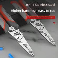 18合1多功能剥线钳/剪线钳/压线钳 – 重型电线剥线钳，工业电工工具，带电缆剪和符合人体工程学的舒适手柄 - 剝線鉗 - 查看 8