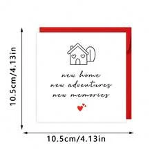 乔迁新居礼物、乔迁贺卡、开启新冒险、创造新回忆贺卡、乔迁新居贺卡、祝贺乔迁礼物 - 彩色 - 查看 7