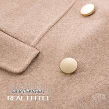 10颗/15颗/20颗/25毫米圆形纽扣；时尚简约设计；手工缝纫服装辅料，适用于衬衫和连衣裙；3种颜色可选（金色/银色/枪黑色） - 彩色 - 查看 4