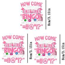 1pc/2pcs/3pcs Durable Long-Lasting Letter Heat Transfer Patches, For DIY T-Shirts, Sweatshirts, Jeans, Hoodies, Backpacks, Jackets, Handbags, Pillows - Multicolor - View 5