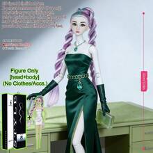 12关节球形关节12.6英寸1/6 BJD/MJD - 可动超模，精致面部特征，蓬松秀发，节日收藏佳品（仅人偶） - 只有娃娃,沒有衣服 - 查看 24