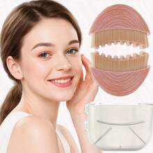 1 cọ massage dẫn lưu bạch huyết cho mặt và cơ thể, dụng cụ massage bạch huyết, thích hợp để tạo hình khuôn mặt, cằm và đường viền hàm, thiết kế công thái học, tiếp xúc da chính xác, dụng cụ làm đẹp cầm tay (kết quả tốt hơn khi sử dụng liên tục), làm đẹp, chăm sóc da, spa, tự chăm sóc, dụng cụ chăm sóc da, chăm sóc da mặt, dụng cụ làm đẹp, massage, dụng cụ massage mặt, con lăn massage mặt - Hồng - Xem 5