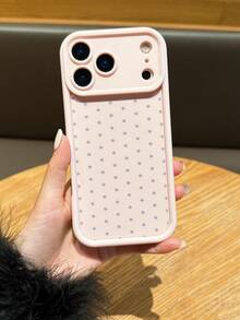 5-Piece UK Standard Charger Case Set (1 Pink Thick TPU Phone Case + 1 Pink UK Standard Charger Case + 2 Pink Data Cable Anti-Break Clips + 1 Pink Cable Tie) UV Printed Polka Dot Pattern Suitable Compatible With Apple 7/8/7PLUS/8PLUS/X/XR/XR/XSMAX/11/11PRO/11PROMAX/12/12PRO/12PROMAX/12MINI/13/13PRO/13PROMAX/14/14PRO/14PROMAX/14PLUS/15/15PRO/15PROMAX/15PLUS/16/16pro/16promax/16PLUS/17/17pro/17pro/17promax/AIR