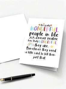 美好的人们、正能量卡片、友谊卡片、感谢朋友、送给妈妈的卡片、送给老板的卡片、无需理由、自信卡片 - 彩色 - 查看 7