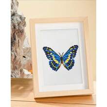 PeakLuv 12 Pcs Mini Diamond Painting Kits Butterfly, Small Diamond Art Kits For Adults, DIY Square Drill Butterfly Small Gem Art 1-Hour Painting For Home Desktop Decor, 6X7in - 蝴蝶2 - 查看 7