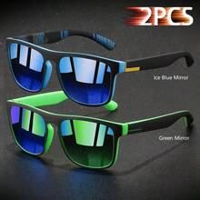 WSZ 2pcs Retro Striped Unisex Sports Glasses, Classic Outdoor Cycling Fishing Driving Beach Glasses, Suitable For Men And Women In Summer - 2PCSF733 - View 20