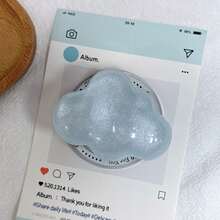 Giá đỡ điện thoại hình đám mây có thể điều chỉnh, kiểu đẩy kéo, lấp lánh, có tùy chọn dán hoặc nam châm, phù hợp với mọi loại điện thoại, giá đỡ để bàn có đệm khí, quà tặng mùa xuân - Nhiều màu - Xem 17