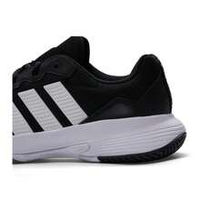 Adidas 男士 GameCourt 2 M 网球鞋，户外休闲两用，轻便，减震，KI0780 - 黑色/白色 - 查看 8