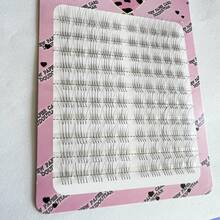 100 Clusters Super Fine Natural-Looking Individual Eyelash Extensions, C-Curl Lengthening, Comes With Tweezer, Suitable For Daily Use And Gifts - C - View 6