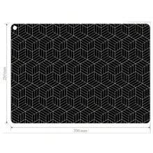 One-Piece Silicone Kitchen Stovetop Protector Mat. Heat-Resistant, Non-Slip, Scratch-Resistant, Geometric Pattern, Black. Perfectly Protects The Stovetop And Countertop. Can Also Be Used As A Dish Drain Mat. - Multicolor - View 7