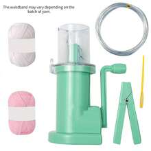 1件装创意编织机便携式手工手链编织工具，装饰编织线轴编织装置，圣诞节DIY礼物，可用于制作帽子、手套、围巾 - 彩色 - 查看 28