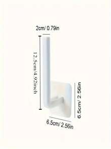 1/2pcs Plastic Wall Hanger, No Drill Hair Band Hat Rack, Multi-Function Hanging Hook, Suitable For Office, Kitchen, Bedroom, Behind Door Storage, Traceless Adhesive Hook, Bedroom High Viscosity Clothes Hanger! Towel Holder | Type Storage Hook - Wall And Door Coat Hook, Hair Tie - Kitchen, Bedroom, Bathroom, Office Space Saving Design Home Storage Organizer - Storage Hook - View 9