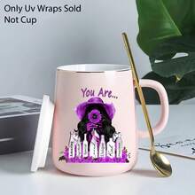 12pcs African Woman UV DTF Transfer Sticker And Decal- Waterproof And Scratch-Resistant, Black Queen Afro American Girl High-Quality Self-Adhesive Paper, Suitable For Mugs And Water Bottles. Laptops, Etc., DIY Art Supplies - Multicolor - View 11