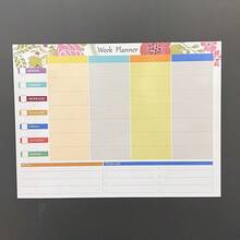 1 pieza/Calendario magnético de borrado en seco de resina - Planificador mensual de pizarra blanca para refrigerador, calendario magnético de fácil borrado para organización del hogar, tablero de corcho, tablero de alfileres, tablero de visión - Multicolor - Ver 7