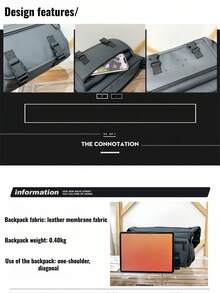 2026 New Men's Large-Capacity Crossbody Bag & Multi-Functional Shoulder Bag And Versatile, Lightweight Yet Roomy With A Multi-Pocket Design. Internal Structure: Inner Zipper Pocket, Phone Pocket, ID Pocket, Shockproof Compartment. - Multicolor - View 10