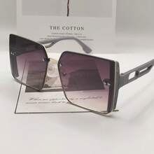 1PC Fashionable Retro Asymmetrical Sunshade Fashion Glasses - Multicolor - View 3