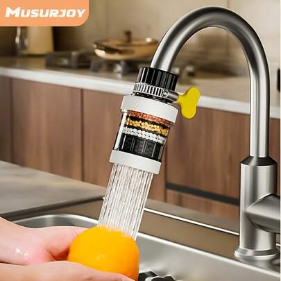 1pc Universal Kitchen Faucet Filter, Anti-Splash Removable Cartridge, Suitable For European & American Style Sinks, Enhances Water Freshness, New Summer Collection