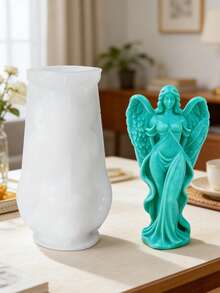 1个梦幻女神造型硅胶蜡烛模具 - A-白色 - 查看 4
