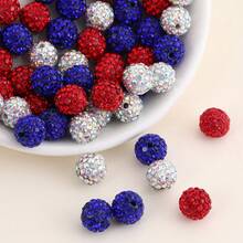 20pcs/Pack Ceramic Rhinestone Ball Handmade Bead DIY Bracelet Necklace Jewelry Accessories - 20 Diamond-filled Clay Beads - View 35