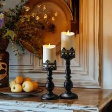 2pcs Flameless Candles With Remote Control, LED Candles Battery Operated With Timer, Flickering Realistic Pillar Candles For Patio Porch Decor, Ivory White, 2pcs/Set - Ivory - View 4