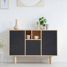 1卷黑色哑光家居装饰贴纸壁纸，防水自粘乙烯基材质，适用于客厅、橱柜、厨房装饰墙贴，易于撕贴和安装，可用于房间装饰和墙面装饰。 - 黑色 - 查看 11