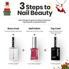 Beetles Glitter Nail Polish Set, 6 Color Silver Pink Gold Red Brown Black Quick Air Dry Nail Polish Natural Elegant Nail Lacquer Manicure DIY Nail Art Salon Valentines Gifts For Women - ColorR - 查看 7