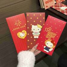 1pc New Japanese Anime Cartoon Peripheral Red Envelopes, Cute Cat Q Cute Red Envelopes, New Personalized Red Envelopes, New Year's Money, Vertical Board Red Envelopes, 3D Cartoon Red Envelopes, Small Gifts, Small Gifts For Friends And Family, Random Styles Not Specified, Please Choose Carefully If You Mind, Little Fairy,New Year's Gift, Valentine's Day Gift, Easter Gift,Stochastic Style - Multicolor - View 1