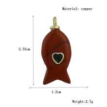 1pc Copper Fashion Natural Agate Turquoise Luxury Charm Pendant, DIY Bracelet Necklace Bag Phone Chain Accessory, Handmade Versatile Decoration - Multicolor - View 35