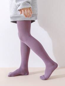 6 chiếc quần legging bó sát màu trơn cho bé gái, kiểu dáng tối giản, dễ phối đồ, phù hợp cho bé gái mặc hàng ngày, mọi mùa. - Nhiều màu - Xem 12