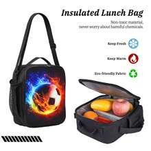 3pcs Football-Themed Backpack Set With Lunch Box & Pencil Case&Storage Bag - Polyester, Lightweight - Backpack - View 7