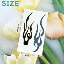 Tattoo Sticker Large Size Japanese Carving Long Lasting Waterproof Tattoo Sticker Stylish Cool Japanese Pattern Suitable for Arms Shoulders and Feet Tribal - トライバル6個 - チェックする 3