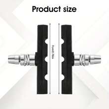 4pcs Symmetric V-Brake Pads, 70mm, Suitable For Mountain Bikes And City Bikes, Bicycle Brake Pads And Components - Multicolor - View 1