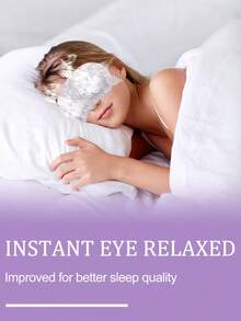 50pcs Lavender Scented Steam Eye Masks, Help Relieve Eye Fatigue, Relax Mind & Body, Suitable For People Who Use Electronic Devices Like Computers & Phones For Long Periods, Students With Study/Work Pressure, Office Workers, Night Owls, School, Back To School, Travel, Travel Essentials, Home Essentials, Eye Mask, Sleep Mask - Purple - View 4