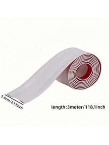 118-Inch Flexible Cable Raceway, 2.17-Inch Wide Recessed Trunking | Just Peel And Stick To Easily Hide Messy Cables On Floors And In Corners! | Flexible And Bendable, Perfectly Fits Corners And Straight Edges | Matte White Concealed Design, No Need For Grooves Or Nails, A Blessing For Renters | Say Goodbye To Tripping Hazards And Create A Neat, Organized Space.