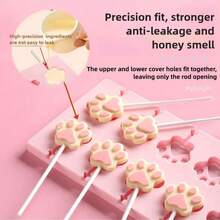 12合1硅胶冰格，带盖，可重复使用，适用于制作巧克力、糖果、蛋糕、果冻、布丁、棒棒糖、甜点、冰块、翻糖、自制冰淇淋，烘焙工具，厨房小工具 - 彩色 - 查看 3