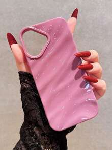 1 Pc Apple Glitter Liquid Case Compatible With IPhone 14 Pro Max/13/12/11 Protective Cover Compatible With IPhone 15 Pro Max/15 Pro/15 Waterproof Shockproof Anti-Fall Scratch Resistant - 淡紫色 - 查看 6