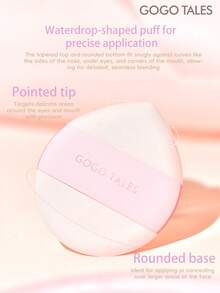 GOGO TALES Kem che khuyết điểm và kem nền dạng cushion Porcelain Light-Infused, kem che khuyết điểm dạng lì và kem nền dạng cushion lâu trôi, kiểm soát dầu, bảng màu 2 trong 1 dành cho da hỗn hợp, da dầu và da khô, phù hợp cho học sinh, GOGOTALES - G01 Da trắng sáng - Xem 10