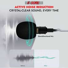 5 Core Microphone 2Pcs Lavalier Mic Wearable Omnidirectional Condenser 3.5mm Body Microfono - Black - View 8